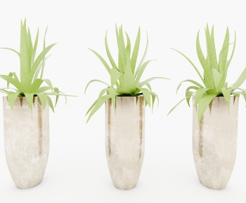 Modern Potted Green Plant-ID:493783371