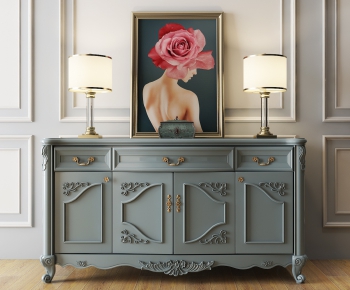 Simple European Style Entrance Cabinet-ID:681070397