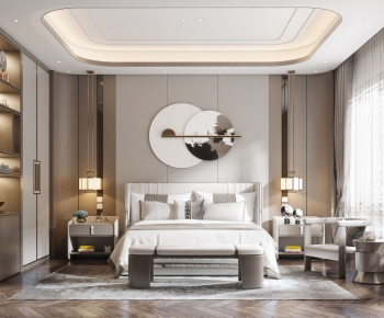 New Chinese Style Bedroom-ID:420342755