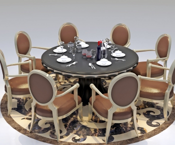 American Style Dining Table And Chairs-ID:510001845