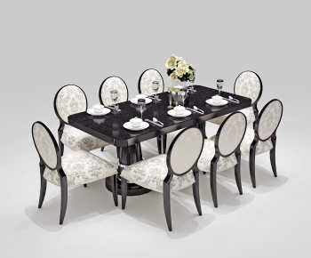 American Style Dining Table And Chairs-ID:566712548
