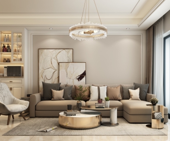 Modern A Living Room-ID:602014221