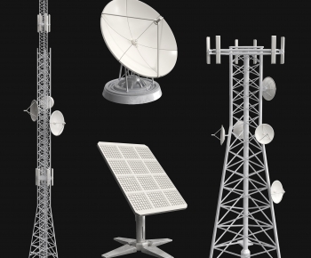 现代雷达 信号塔 卫星接收器-ID:163389583