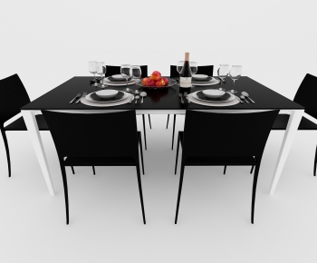 Modern Dining Table And Chairs-ID:660259633
