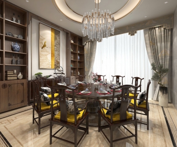 New Chinese Style Dining Room-ID:905305722