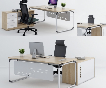 Modern Manager's Desk-ID:627671398