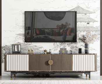 New Chinese Style TV Cabinet-ID:937814953