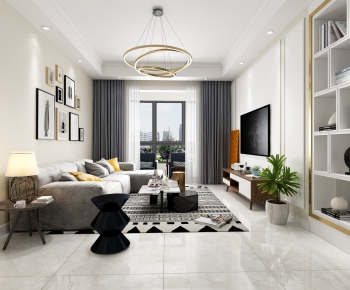 Modern A Living Room-ID:535877287