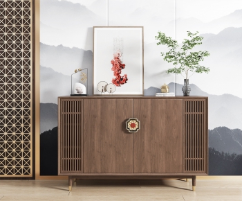New Chinese Style Side Cabinet/Entrance Cabinet-ID:833373486