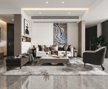 Modern A Living Room-ID:195510365