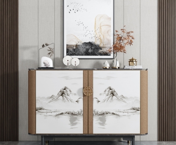 New Chinese Style Side Cabinet/Entrance Cabinet-ID:146334743