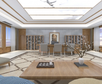New Chinese Style Manager's Office-ID:842230879