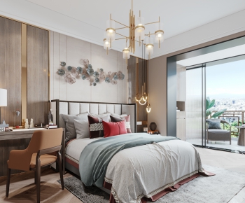 New Chinese Style Bedroom-ID:610265856