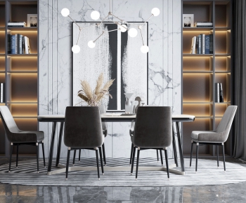 Modern Dining Table And Chairs-ID:579005448