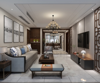Chinese Style A Living Room-ID:839348324
