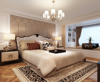 Simple European Style Bedroom-ID:792573566