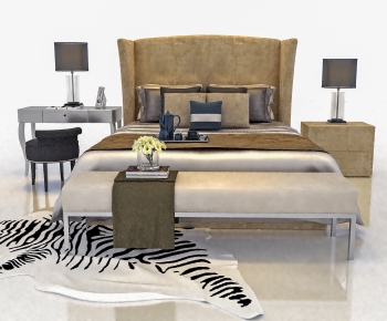 European Style Double Bed-ID:231884931