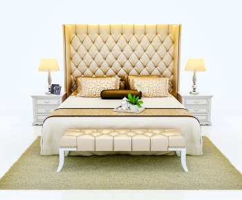 European Style Double Bed-ID:238850296