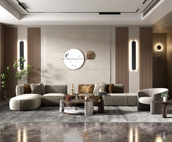 Modern A Living Room-ID:400105745