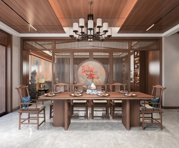 New Chinese Style Dining Room-ID:269975165