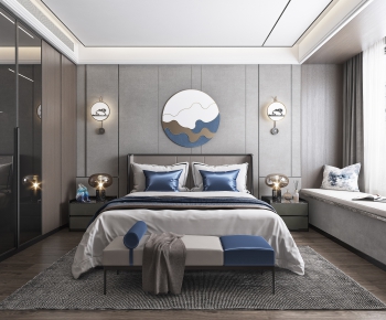 New Chinese Style Bedroom-ID:659759859