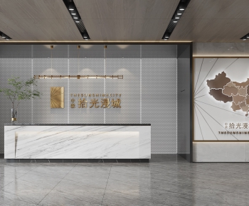 Modern Office Reception Desk-ID:165249136