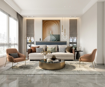 Modern A Living Room-ID:194377255