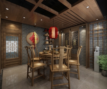 New Chinese Style Dining Room-ID:860287459