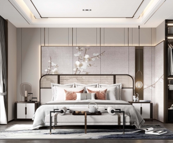 New Chinese Style Bedroom-ID:340107586
