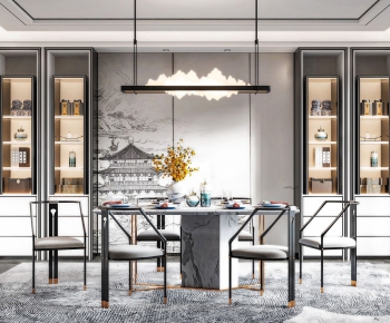 New Chinese Style Dining Room-ID:204459326