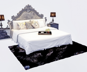 European Style Double Bed-ID:862334547