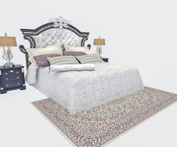 European Style Double Bed-ID:995467325