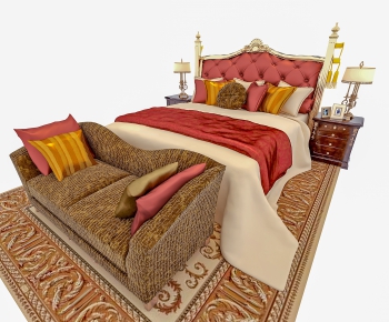European Style Double Bed-ID:234867821