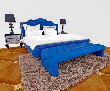 European Style Double Bed-ID:852353425