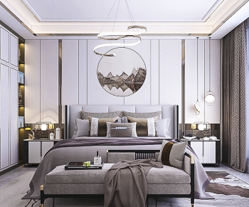 New Chinese Style Bedroom-ID:530204361