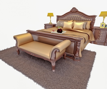 European Style Double Bed-ID:932131469