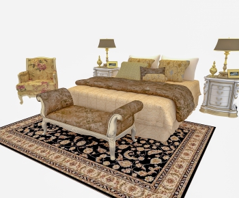 European Style Double Bed-ID:941843196