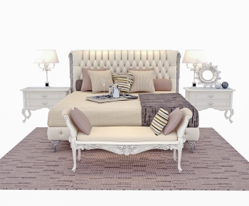 European Style Double Bed-ID:961832883