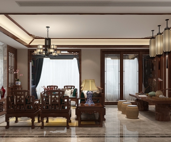 Chinese Style A Living Room-ID:488231668