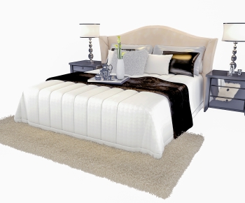 Modern Double Bed-ID:974184293