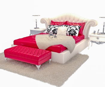 European Style Double Bed-ID:915614161