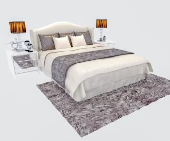 Modern Double Bed-ID:165765755