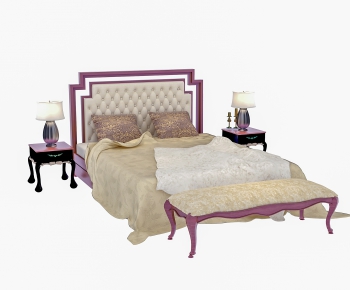 American Style Double Bed-ID:941131288
