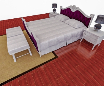 American Style Double Bed-ID:901286394
