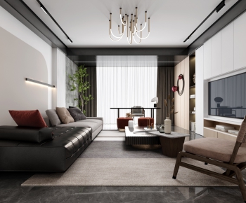 Modern A Living Room-ID:253295276