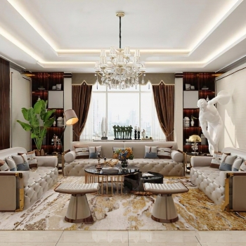 New Classical Style A Living Room-ID:886007495