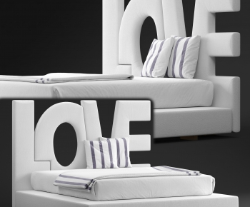 Modern Double Bed-ID:365035124