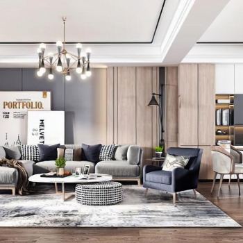 Nordic Style A Living Room-ID:976029782