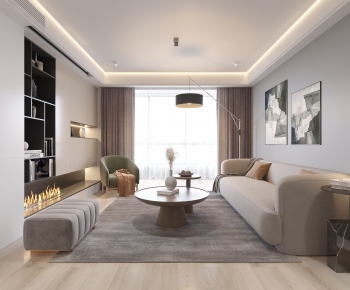 Modern A Living Room-ID:620242383