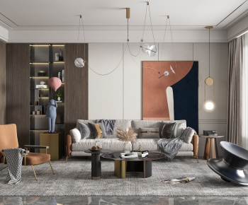 Modern A Living Room-ID:715231229